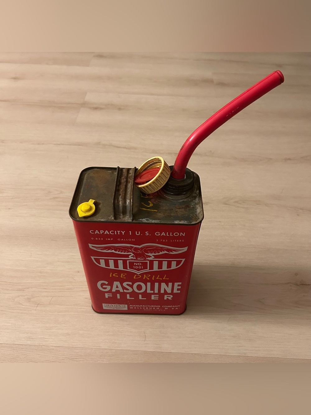 ‼️Vintage Eagle No. 1001 Gasoline Filler 1-Gallon Metal Gas Can‼️